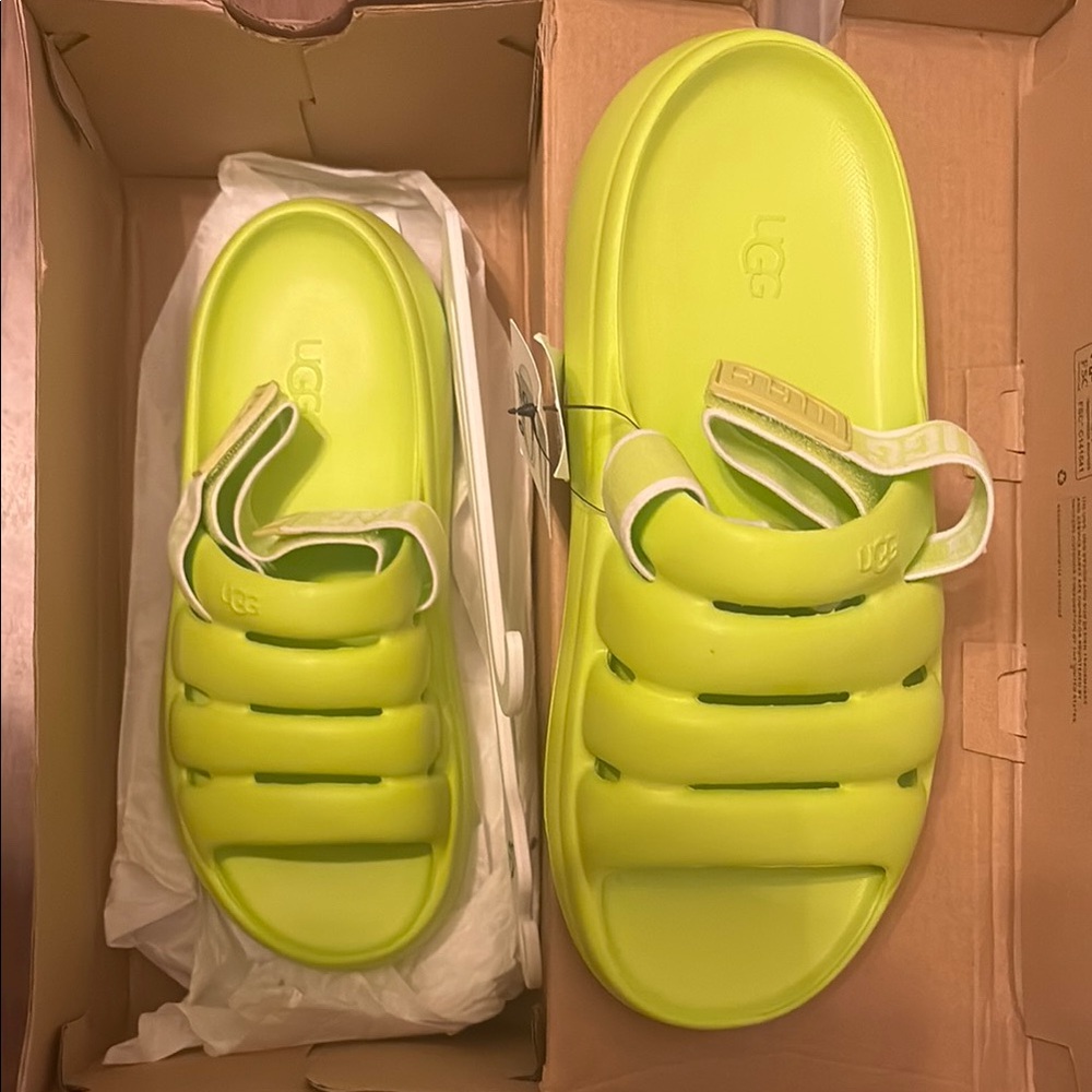 UGG Vibrant Lime Sandals